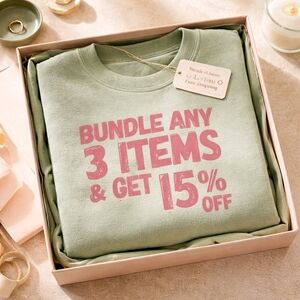 BUNDLE Any 3 Items & Get 15% Off!